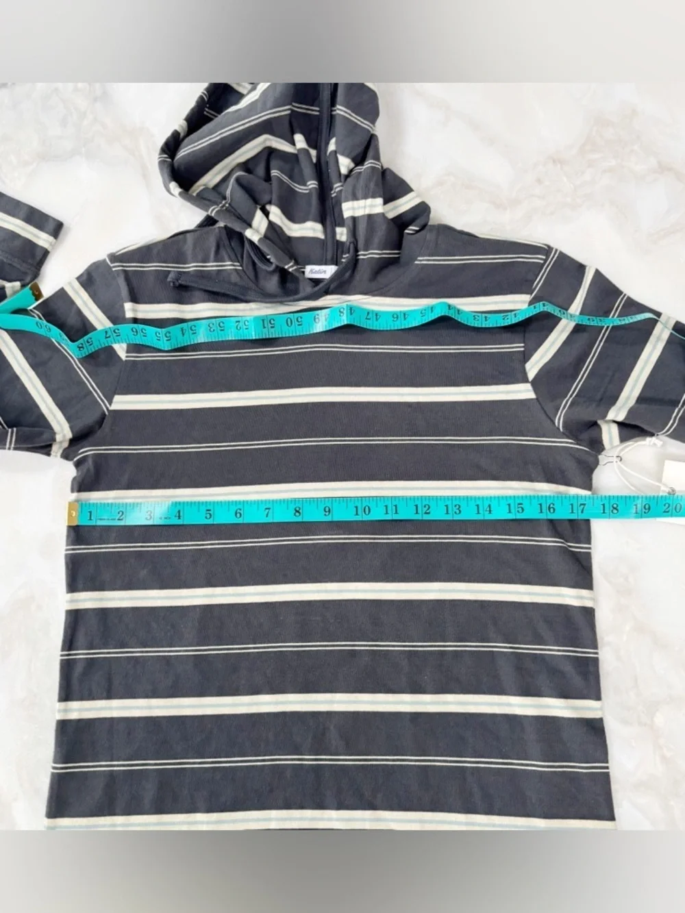 Katin Boy’s Sweatshirt Travis Hide Size 10-12 Medium New Stripe Cotton Black